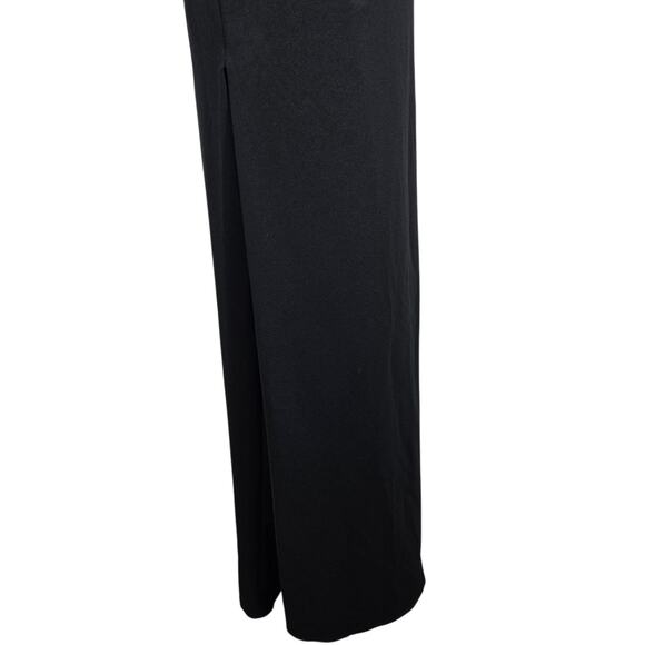 Solace London Liva Gown US 2 Black Asymmetric 1 Shoulder Timeless Evening Dress - Picture 8 of 13